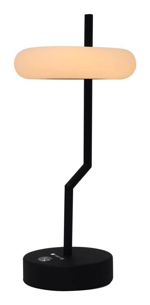Techly I-LAMP-TABLE2, Svart, Hvit, Akrylonitril-butadien-styren (ABS), Strykejern, Soverom, Café au lait, Spise rom, Hotell, Stue, Restaurant, Desi...