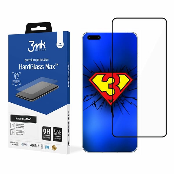 3MK HardGlass Max, P40 Pro, 1 stykker