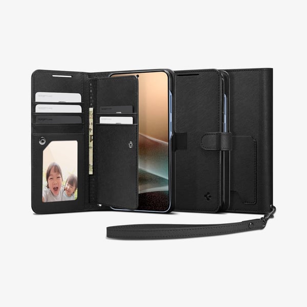 Dėclass Spigen lompakko S do Samsung Galaxy S25+ juoda
