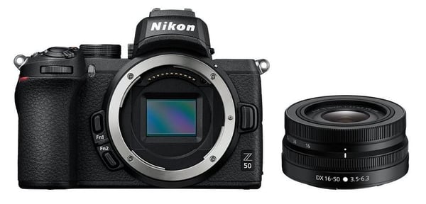 Nikon Z50 spegellös systemkamera + 16-50 mm f/3,5-6,3 VR DX 20,9 MP