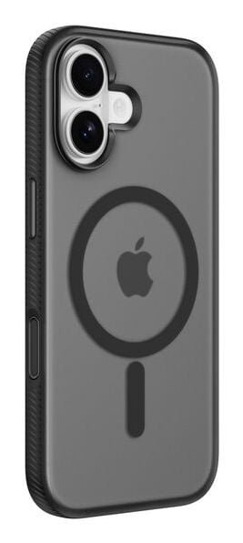 Belkin SheerForce Grip Series - Matkapuhelimen takakuori - MagSafe-yhteensopivuus - valmistettu kierrätysmateriaaleista - musta - Apple iPhone 17:lle