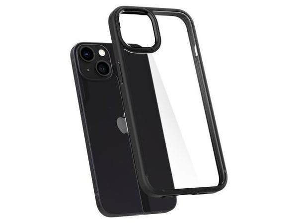 Spigen ACS03561, Etui, Apple, Apple iPhone 13, 15,5 cm (6.1"), Svart, Gjennomsiktig
