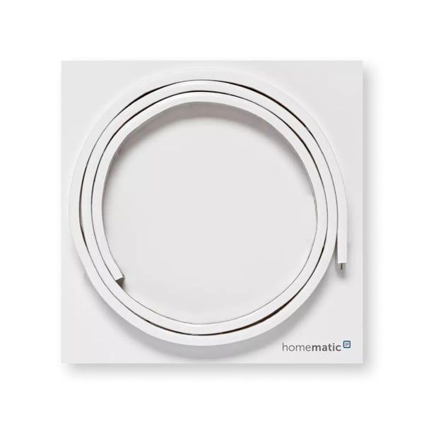 Homematic IP Lightstrip, 1 m, Universale lysstriper, Ambience, Klebende teip, Hvit, IP20, III