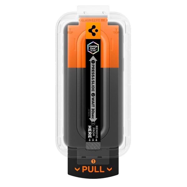 Spigen Glas.tR EZ Fit Pro HD skärmskydd för iPhone 16 Pro/17/17 Pro