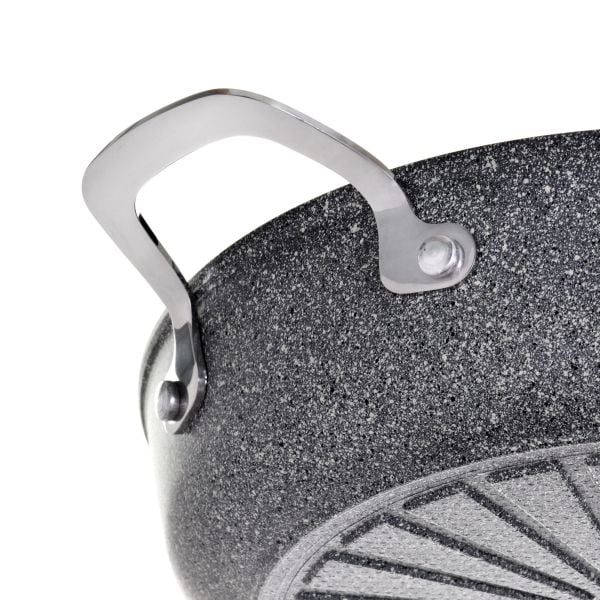 BALLARINI 75002-811-0, Rund, Serving pan, Grå, Granitt/titan, Aluminium, Glass