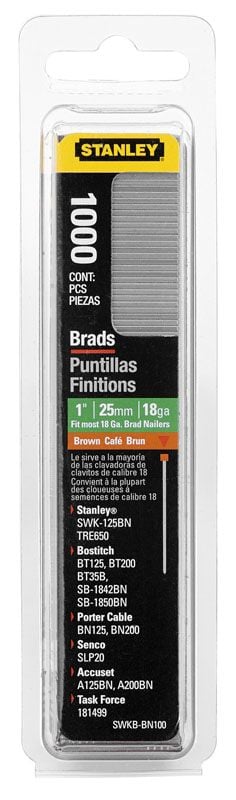 Stanley 1-SWK-BN050T, Clamp, bolt & nail assortment, 1000 stykker, 1,2 cm, TR150L TR250 TRE650 TRE550, Boks