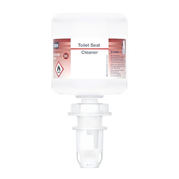 WC-istuimen puhdistusaine Tork WC-istuimen puhdistusaine 525ml ilman hajustetta Mini S5 annostelijaan, 525 ml/kpl, 525 ml/kpl