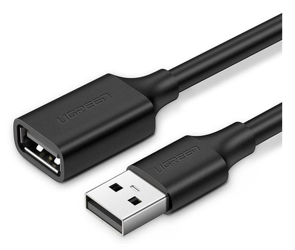 Ugreen US103, 3 m, USB A, USB A, USB 2.0, 0,48 Gbit/sek., svart