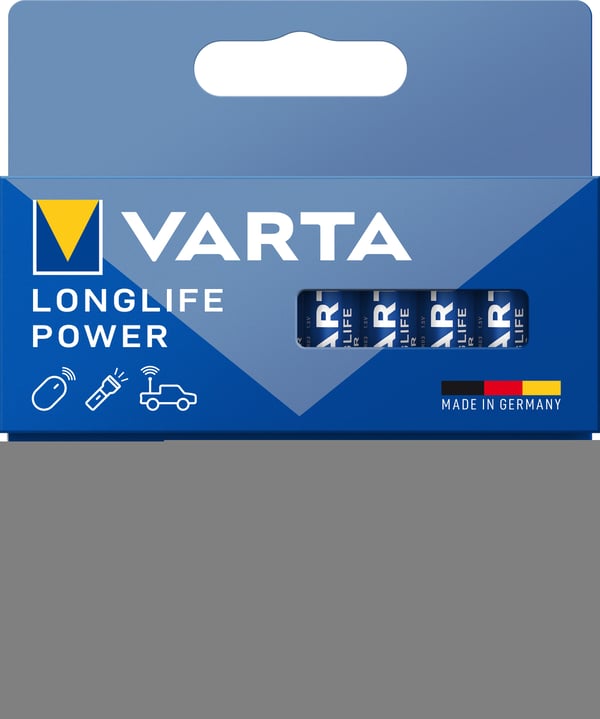 Varta 04903 121 720, Engangsbatteri, LR03, Alkalinsk, 1,5 V, 20 stykker, Blå, Gult