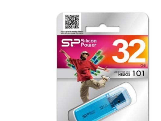 SILICON POWER Helios 101 - USB-flashstasjon - 32 GB - USB 2.0 - Oseanblå