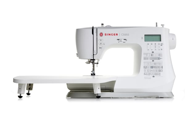 Singer C5955 ompelukone 417 ommelta 8 napinläpeä, valkoinen