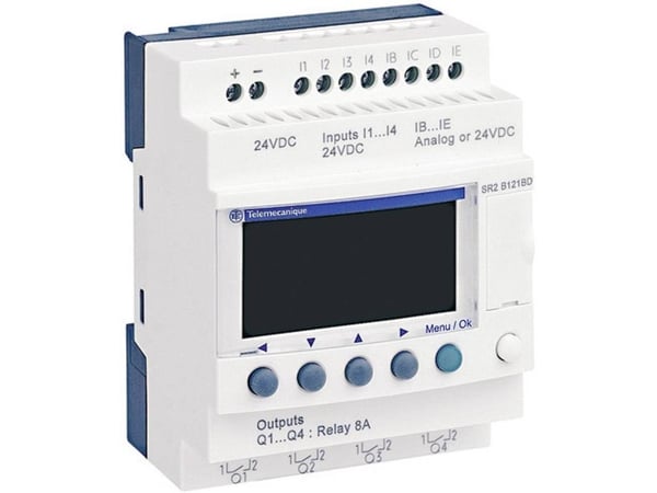 Schneider Programmerbart relé 24V DC Zelio Logic (SR2B121BD)