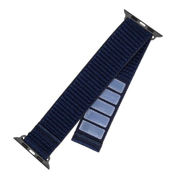 FIXED - KlocKräm för smart klocka - nylon - 160-210 mm - mörkblå - för Apple Watch (42 mm, 44 mm, 45 mm, 46 mm)