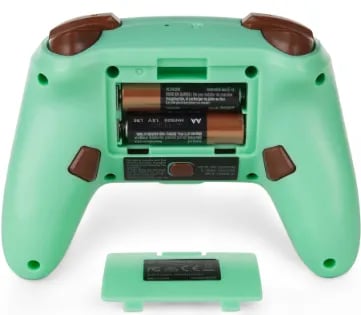PowerA Animal Crossing, Gamepad, Nintendo Switch, Analog/digital, Trådløs, Bluetooth, Brun, Grønn