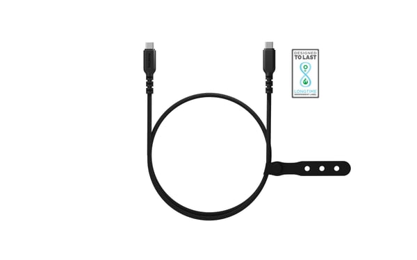 Fairphone - USB-kabel - USB typ A, USB-C (hane) till USB-C (hane) - USB 3.2 - 48 V - 5 A - 1 m - 8K30 Hz (7680 x 4320) stöd, 4K120 Hz (3840 x 2160)...