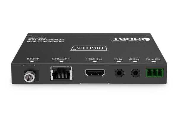 Digitus DS-55520, 1920 x 1080 pikseliä, AV-lähetin ja -vastaanotin, 70 m, Langallinen, Musta, HDCP