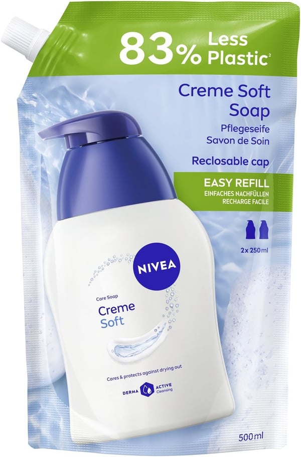 Nivea MYDŁO W płynie zapas Cream Soft 500ml - 0180701