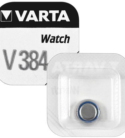 Varta -V384, Kertakäyttöinen akku, SR41, Hopea-oksidi (S), 1,55 V, 1 kpl, 37 mAh