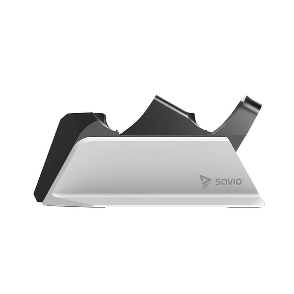 Savio GCS-01, Ladesystem, PlayStation 5, Sort, Hvit, Koblet med ledninger (ikke trådløs), 1 m, 130 g