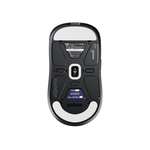 PULSAR X2 v3 eS Mini, Molempikätinen, Optinen, Bluetooth, 32000 DPI, 1 ms, musta