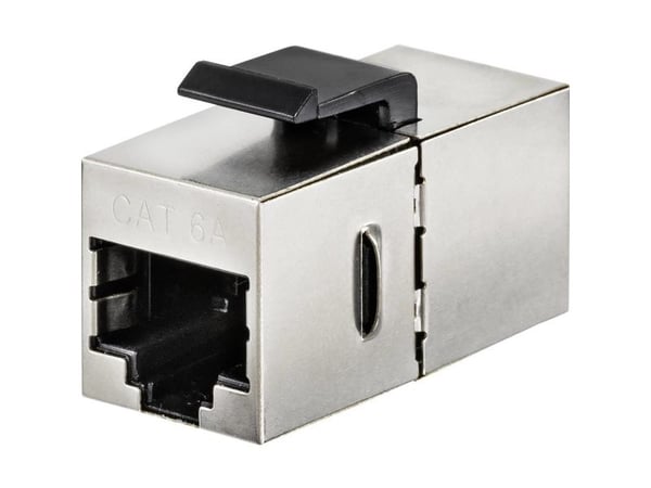 Renkforce RF-4531574, Flat, Rustfritt stål, RJ-45, RJ-45, Hunkjønn, Hunkjønn