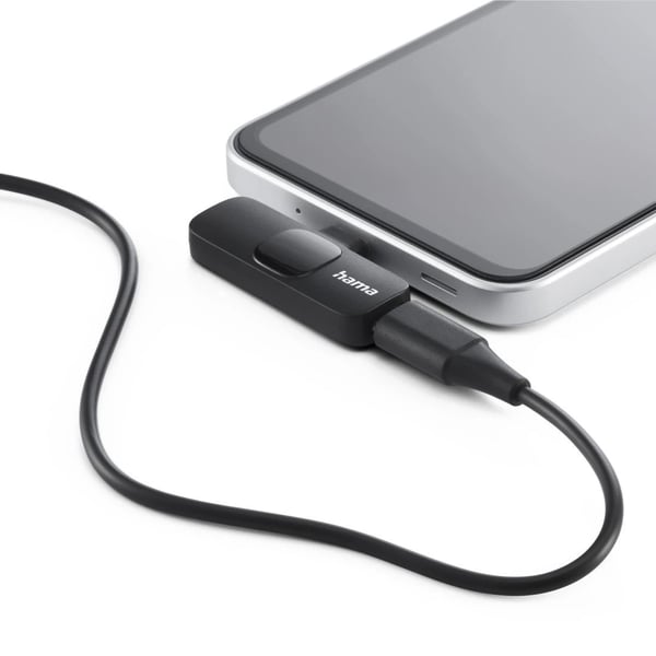 Hama Smart Wireless, Lavalier-/langaton mikrofoni, -38 dB, 80 - 16000 Hz, 2200 O, Suuntaukseton, Langaton