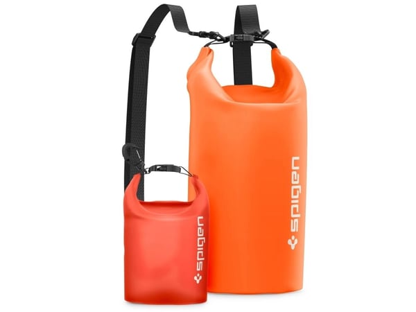 Spigen AquaShield WaterProof Dry Bag + A630, Backpacking, Strandaktiviteter, Camping, Canoeing, Kayaking, Vannsportsaktiviteter, Universell, Oransj...