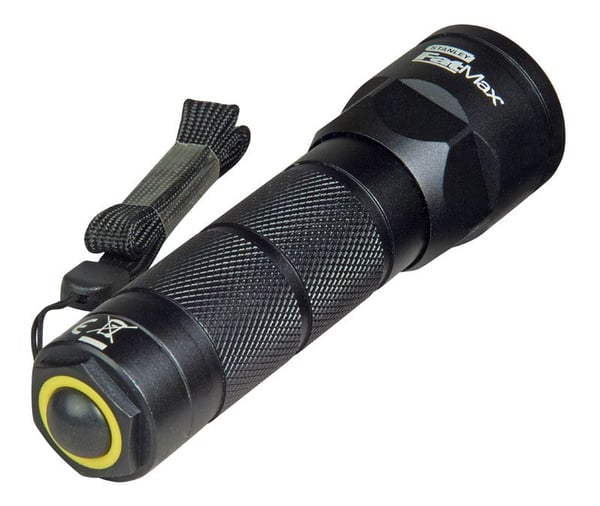 Stanley FatMax, Hand lommelygte, Sort, Aluminium, Knapper, Dreje, 2 m, IPX4
