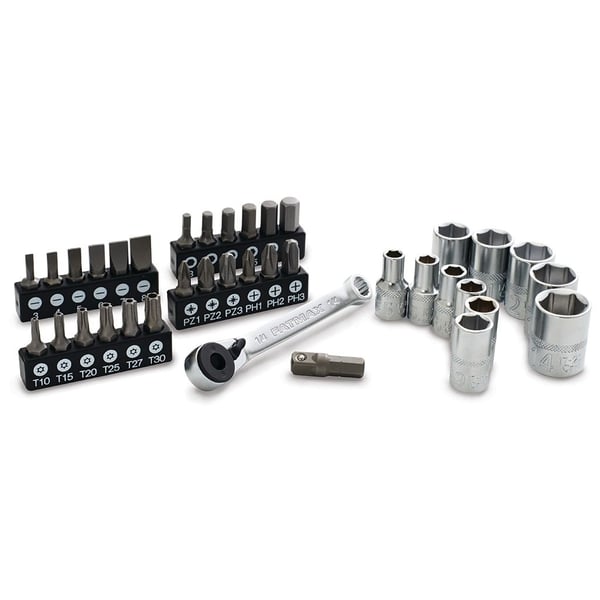 Stanley FMMT19101-0, 36 styck, Insex (metriska enheter), Phillips, Pozidriv, Öppning, Torx, PH 1, PH 2, PH 3, PZ 1, PZ 2, PZ 3, 3,4,5,6,7,8 mm, T10...