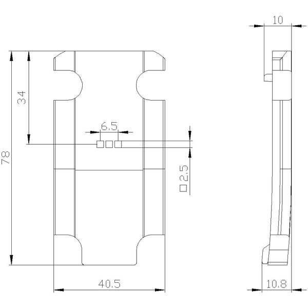 Siemens 3SE51301AA001AG0 3SE5130-1AA00-1AG0 Deckel IP66, IP67 1 St., IP66, IP67, Cuboid, 40 mm, 77 mm, 3 mm, 18 g