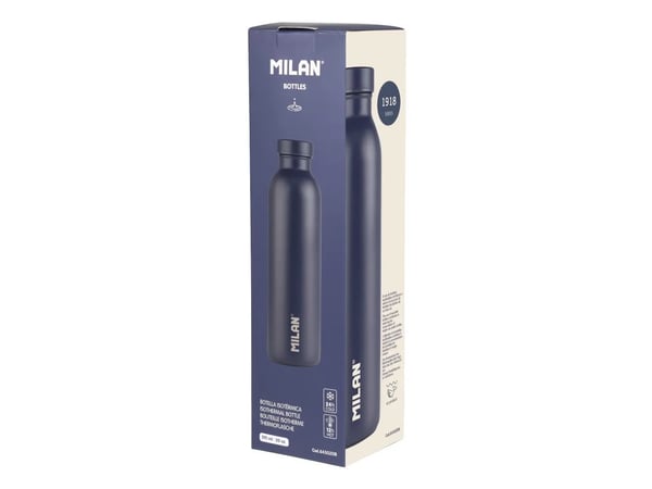 Milan 643020B, Päivittäinen käyttö, 590 ml, Ruuvinkanta, Ruostumaton teräs, Laivasto, Navy blue