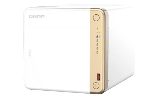 QNAP TS-462 - NAS-server - 4 brønner - SATA 6Gb/s - RAID 0, 1, 5, 6, 10, JBOD - RAM 4 GB - 2.5 Gigabit Ethernet - iSCSI støtte