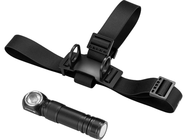 Sandberg 421-36, Otsapannan taskulamppu, musta, alumiini, IP66, LED, 25 lm