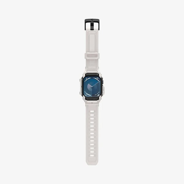 Spigen Rugged Armor Pro, Ask, Smartwatch, Beige, Apple, Apple Watch 10 (42mm), Termoplastisk polyuretan (TPU)