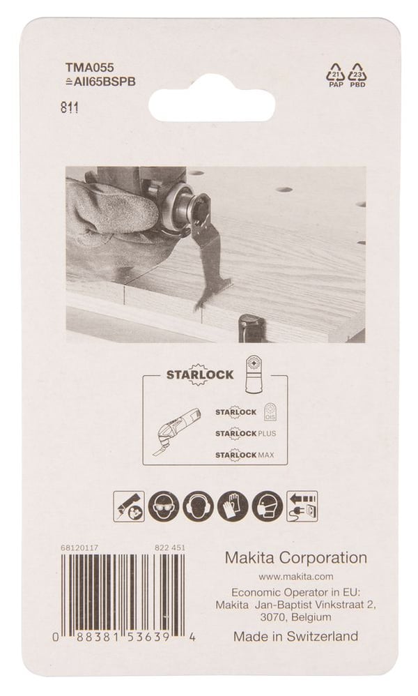 Makita TMA055 - Nedsenket sagblad - bredde: 65 mm - for Makita DTM51Z, DTM52Z
