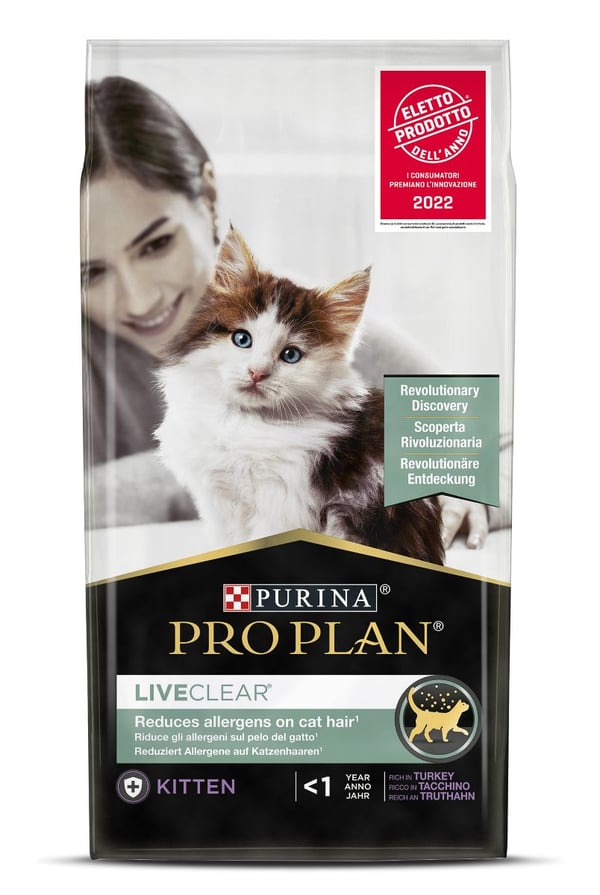 Purina Pro Plan LiveClear Kitten tørrfôr til kattunge, rik på kalkun, 1,4 kg