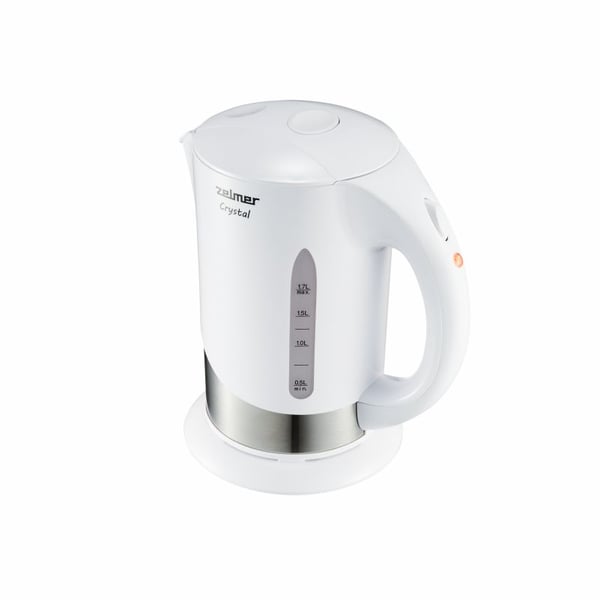 Zelmer ZCK7630W, 1,7 l, 1850 W, Sølv, Hvit, Plast, Vannivåindikator, Filtrering
