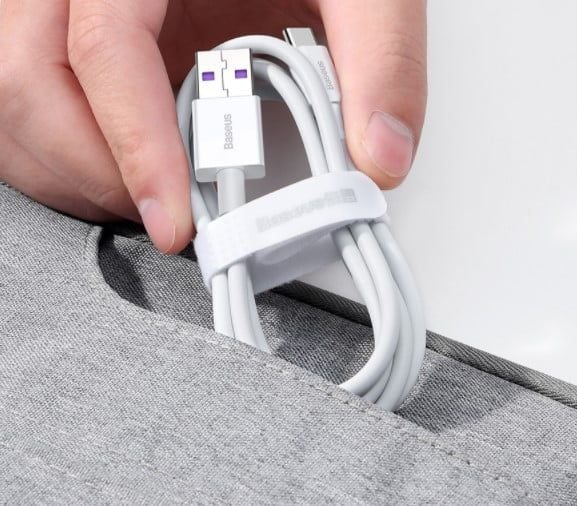 Baseus Superior Series - USB-kabel - USB typ A (hane) till USB-C (hane) - 11 V - 6 A - 1 m - USB Power Delivery (66W) - vit