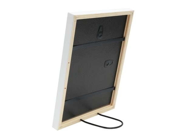 Fotoram Deknudt S41JK1 30x30 trä vit, smal list