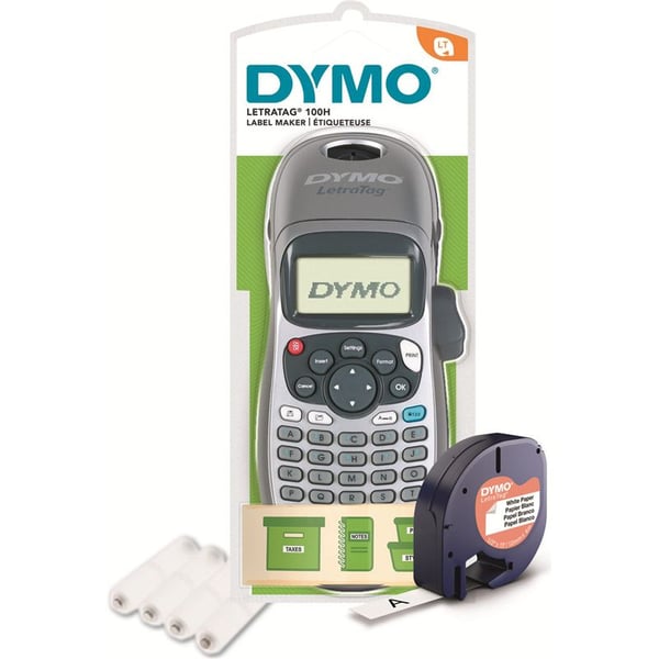 DYMO LetraTag 2174577, ABC, Suoralämpö, Väri, Langaton, Hopea