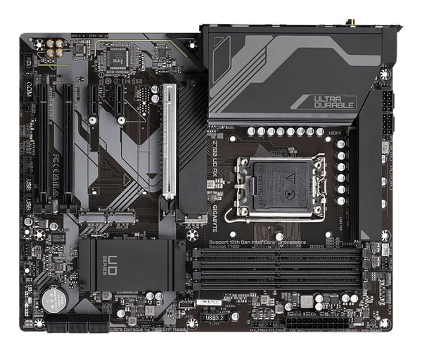 Gigabyte Z790 UD AX - 1.0 - hovedkort - ATX - LGA1700-sokkel - Z790 Chipset - USB-C Gen1, USB 3.2 Gen 1, USB 3.2 Gen 2, USB-C Gen 2x2 - 2.5 Gigabit...