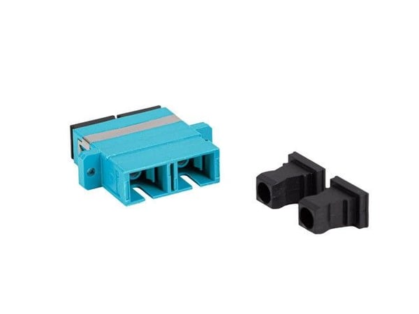 Lanberg - Nätverkskort - SC/UPC-multiläge (hona) till SC/UPC-multiläge (hona) - fiberoptisk - duplex - 50/125 mikron - OM3 - turkos, svart - för P/...