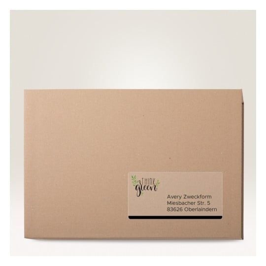 Avery - Blank - A4 (210 x 297 mm) 25 etikett(er) (25 ark x 1) transparente adresseetiketter