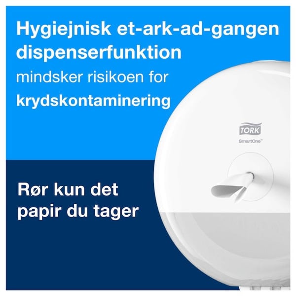 Toiletpapir Tork T9 Advanced SmartOne® Mini 2-lag hvid - (12 ruller pr. karton)