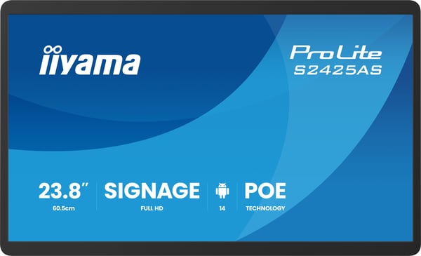 iiyama ProLite S2425AS-B1P -tietonäyttö, 23,8 tuumaa, Full HD, IPS, Android