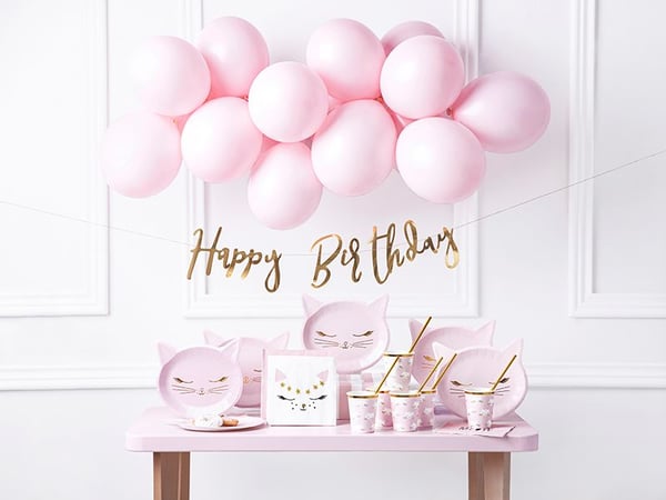 PartyDeco TPP42, Kilpi, Muu, Paperi, Vaaleanpunainen, Kuva, 6 kpl