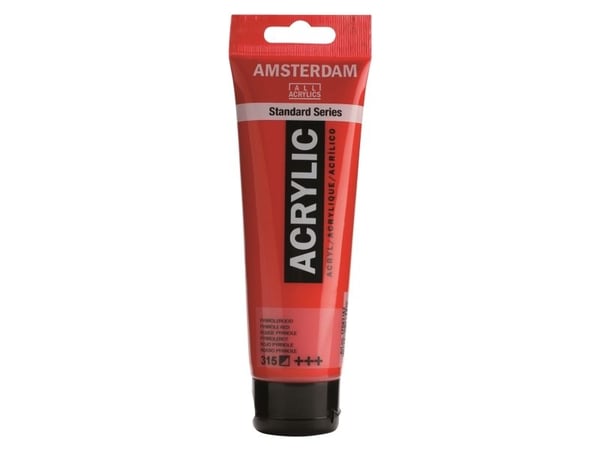 Artequipment Farba akrylowa TALENS AMSTERDAM 120ml 315 - PYRROLE PUNAINEN uniw uniw