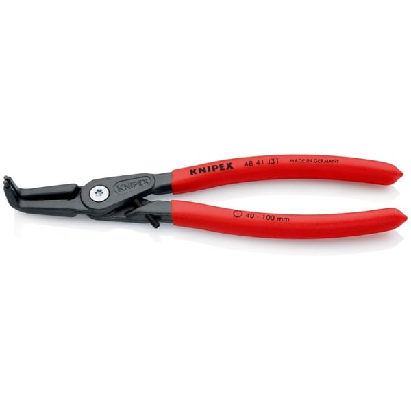 Knipex 48 41 J31, Låseringtang, 10 cm, Sort, Rød, 45 mm, 210 mm, 13 mm