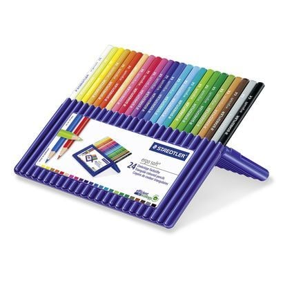 Farveblyanter STAEDTLER® Ergo soft® 157-SB24 - med 24 stk. ass. farver