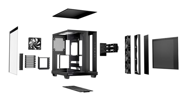 be quiet Light Base 500 PC-kabinett ATX Midi Tower sidepanel i glass svart